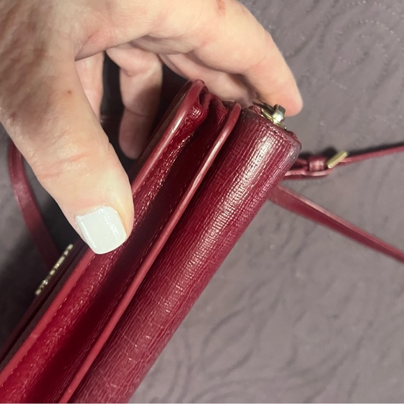 FURLA Riva/shoulder bag/leather/RED/solid color - Picture 7 of 9